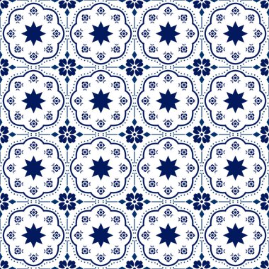 Talavera deseni. Azulejos Portekiz. Türk süsü. Fas fayans mozaiği. İspanyol porseleni. Seramik sofra takımı, halk baskısı. İspanyol çömleği. Etnik kökenli. Akdeniz 'in dikişsiz duvar kağıdı.