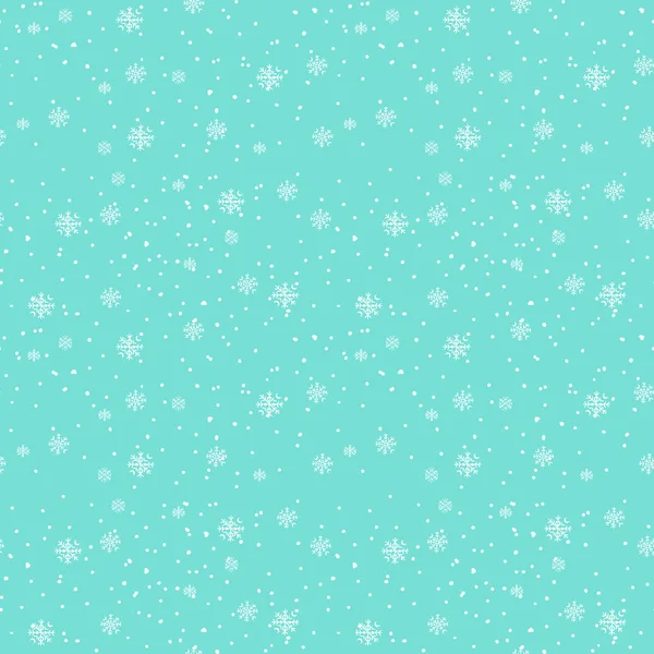 Vzor Modrými Sněhovými Vločkami Bílém Pozadí Vektorová Ilustrace Skladě Eps — Stockový vektor