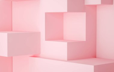 3d görüntü arkaplanı, pembe renk
