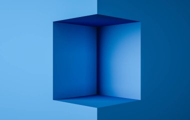 3d görüntüleme arkaplanı, mavi renk