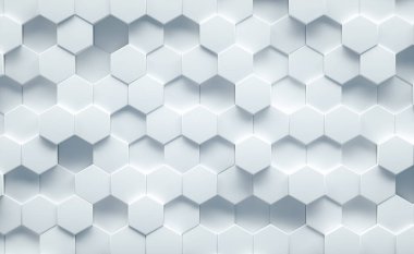 Beyaz geometrik arkaplan yapısı üst görünümü. 3d Hazırlama