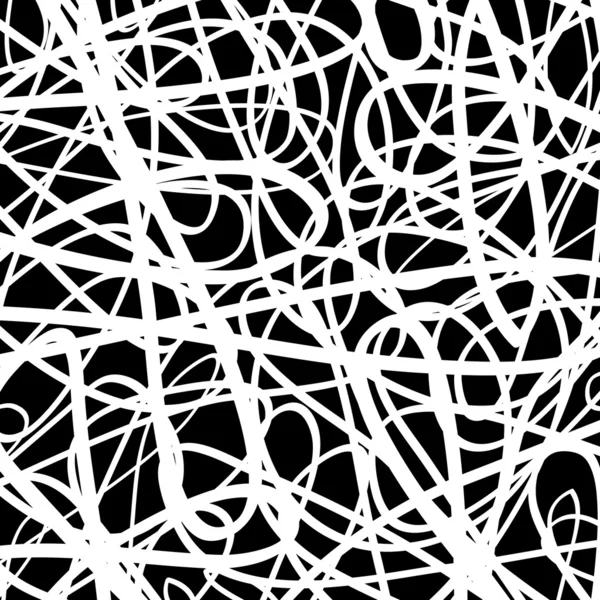 矢量黑白相间的花纹件的抽象装饰 — 图库矢量图片