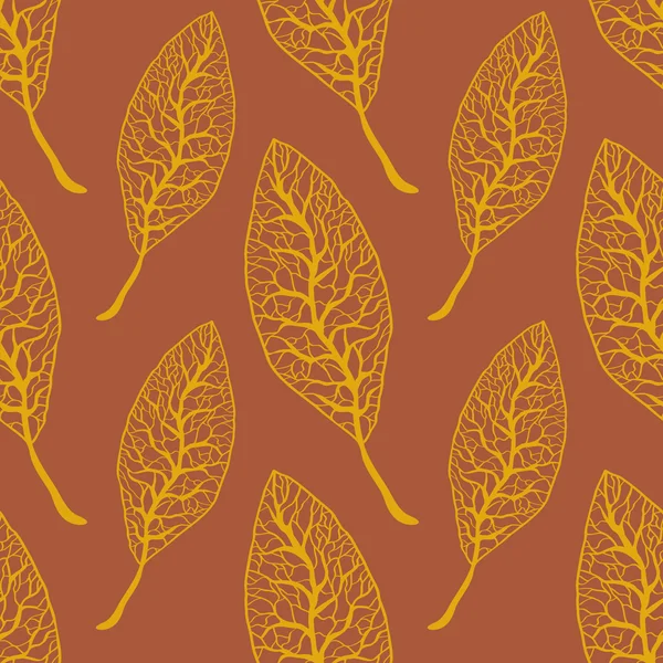 Modèle de feuilles d'automne sans couture Illustration — Image vectorielle