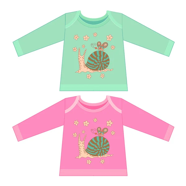 Coloring Book for Kids. Sketchy little pink funny snail with flo Vector Graphics