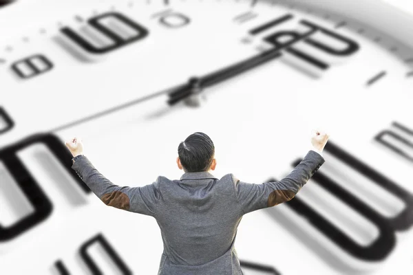 Reloj con tiempo para el almuerzo — Foto de Stock