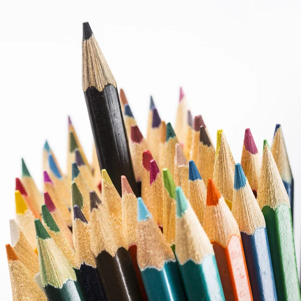 Ceruza, egy fekete, a tetején — Stock Fotó