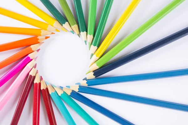 Colorful wooden pencils — Stock Photo, Image