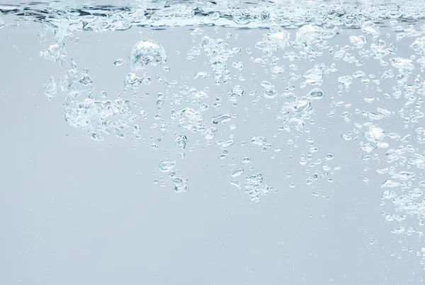 Blue bubbles underwater — Stock Photo, Image