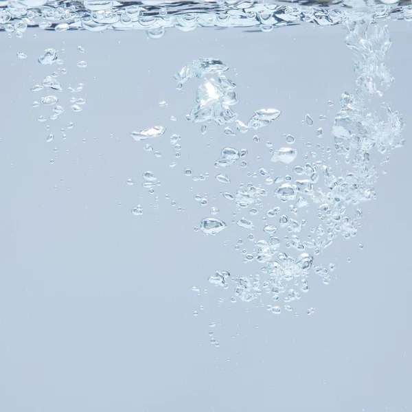 Blue bubbles underwater — Stock Photo, Image