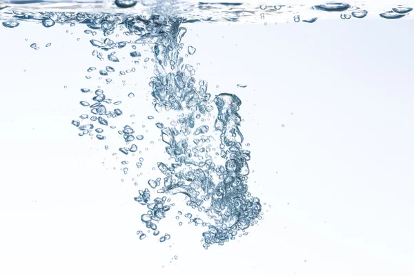 Blå bubblor under vattnet — Stockfoto