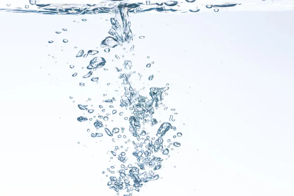 Blue bubbles underwater — Stock Photo, Image