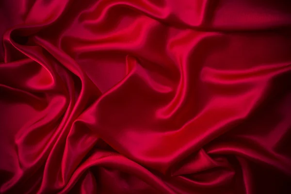 Fundo de seda vermelho — Fotografia de Stock