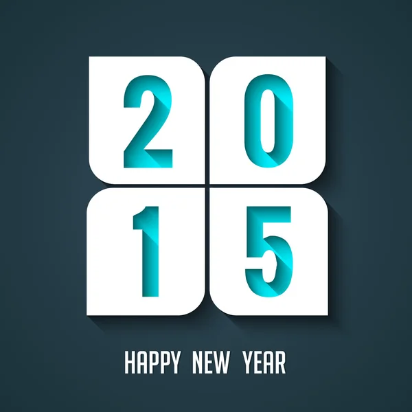 Happy New Year 2015 stylish text — Stock Vector