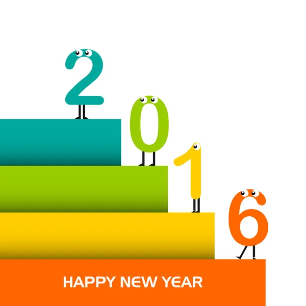 Happy New year 2016 — Stock Vector