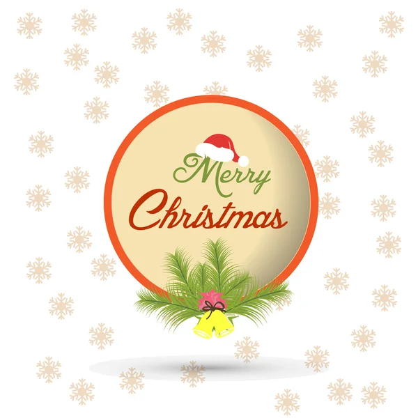 Merry christmas greeting card — Stock Vector