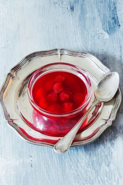 Beeren Kirsche mit Sirup — Stockfoto