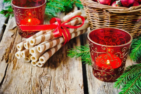 Christmas candles — Stock Photo, Image