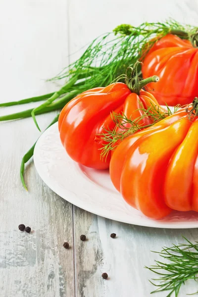 Tomatoes unusual shape — Stock Photo, Image