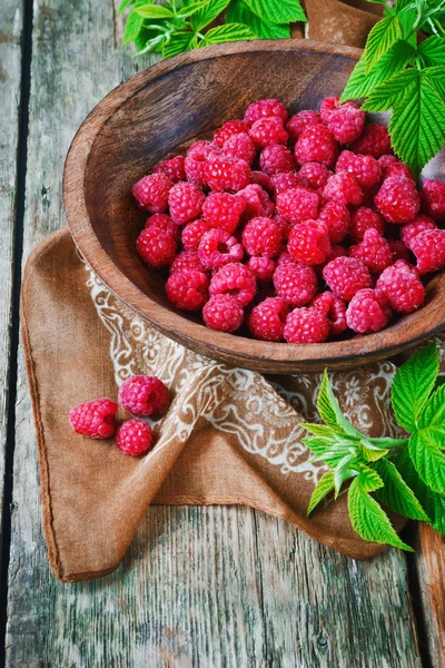 Ripe raspberries — Stock Photo, Image