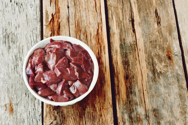 Sliced pork liver — Stock Photo, Image