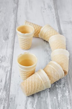 Boş dondurma külahları