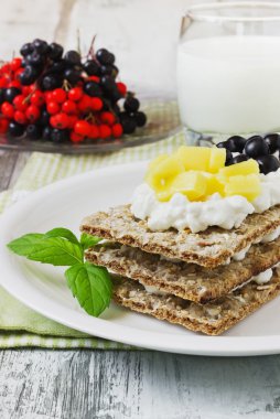 Sağlıklı kahvaltı.