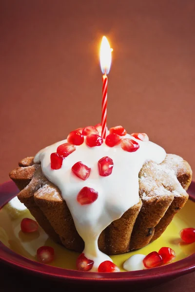 Festlicher Cupcake Stockfoto