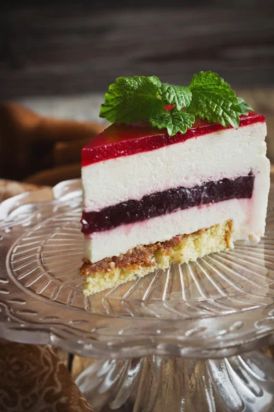 Piece of celebratory cake — Stock Photo, Image