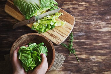 pişirme salata Çin lahanası