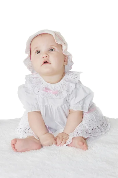 Portrait of a cheerful little girl — Stock Photo, Image