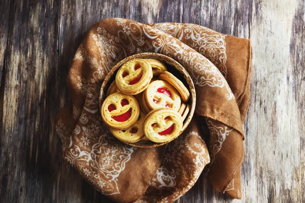 Kekse mit Marmelade — Stockfoto