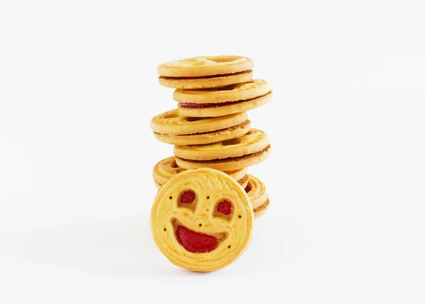 Cookies with jam — Stock Photo, Image