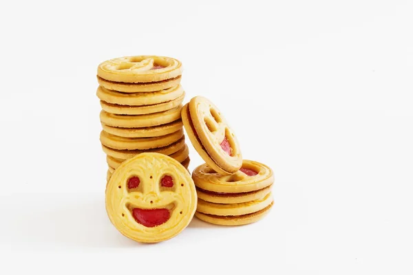 Cookies with jam — Stock Photo, Image