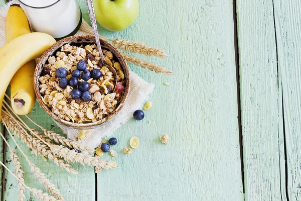 Muesli met fruit — Stockfoto