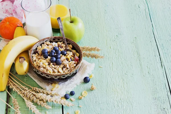 Muesli met fruit — Stockfoto