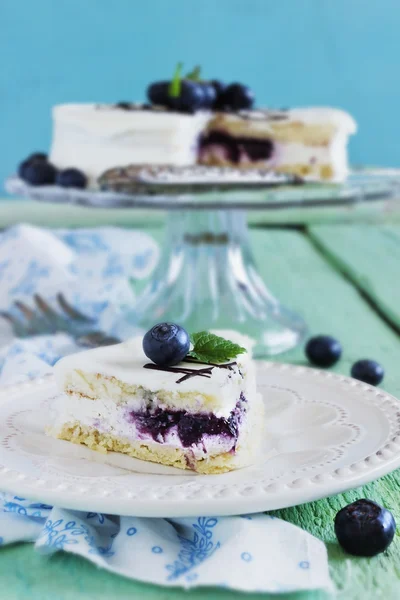 Blueberry cake — Stock Photo, Image