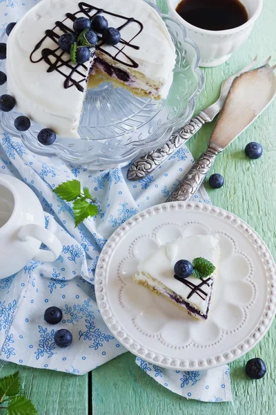 Blueberry cake — Stock Photo, Image