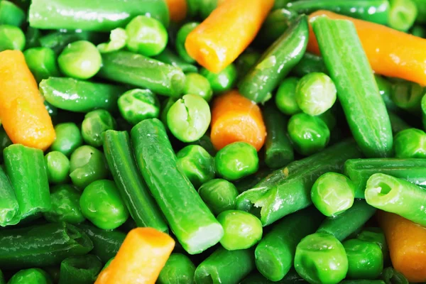 Green beans and carrots — Stock Photo, Image