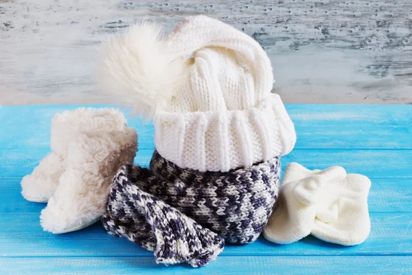 Winter-Babykleidung — Stockfoto