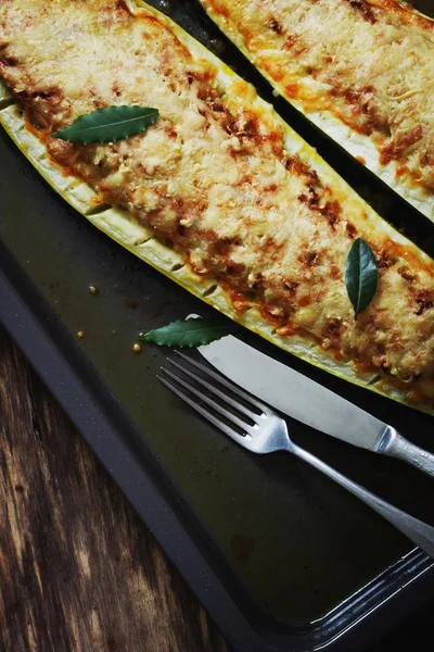 Baked zucchini — Stock Photo, Image