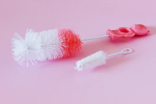 Brush for washing dishes — Stock Photo, Image