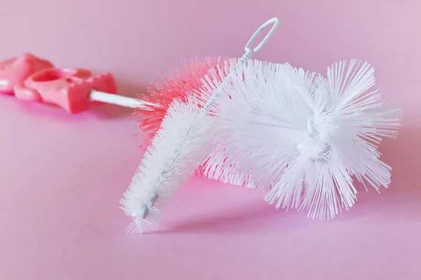 Brush for washing dishes — Stock Photo, Image