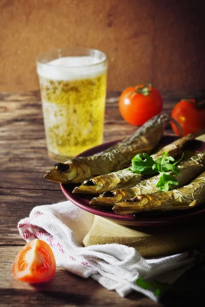 Smoked baltic herring — Stock Photo, Image