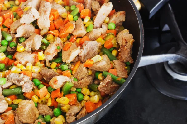 Cerdo estofado con verduras — Foto de Stock