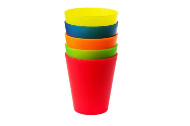 renkli plastik bardak limonata