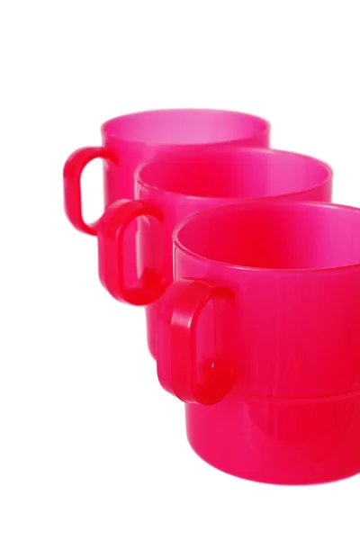 Plastic cups for a picnic — Stock Photo, Image