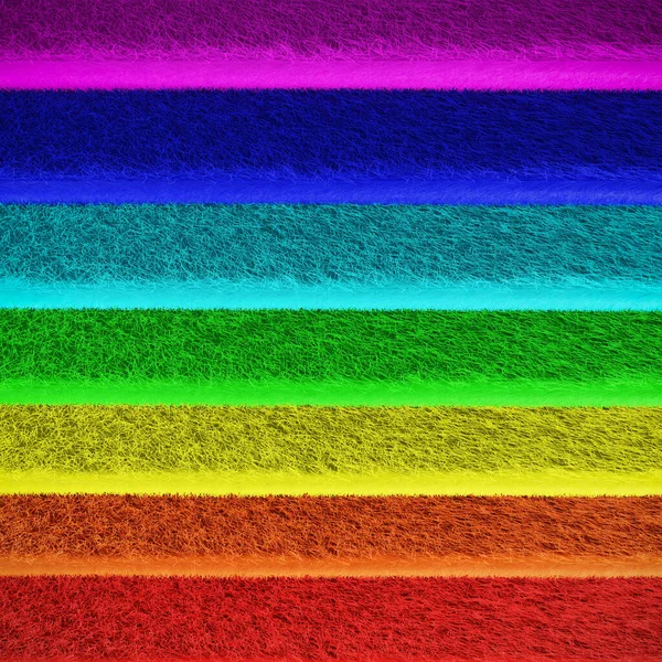 Square Abstract Rainbow Background Furry Fluffy Red Orange Yellow Green — ストック写真