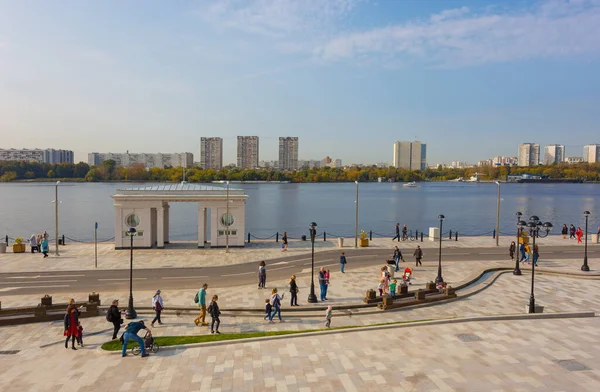 Moskau Russland September 2020 Neuer Familien Themenpark North River Terminal — Stockfoto