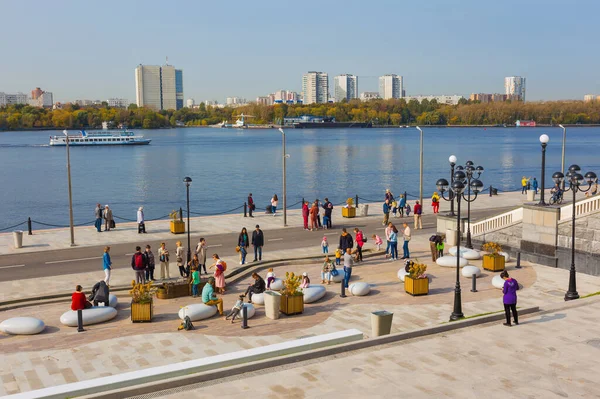 Moskau Russland September 2020 Neuer Familien Themenpark North River Terminal — Stockfoto