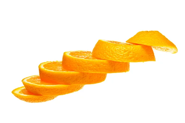 Orange isoliert auf weißem Hintergrund. — Stockfoto